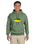 Saskatchewan Flag Rock Heavy Blend Hoodie